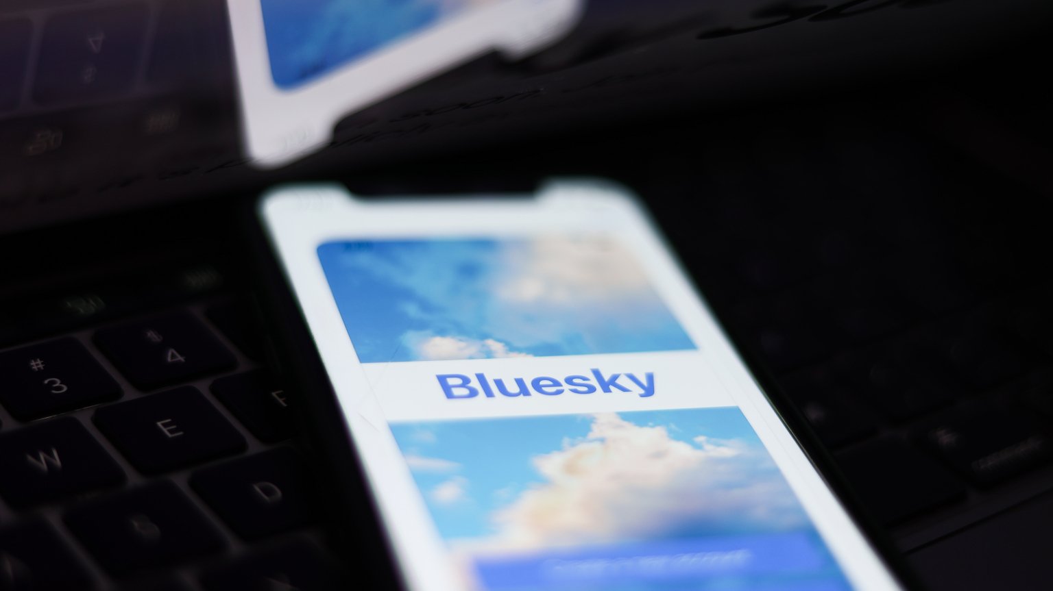 Bluesky app on a mobile device