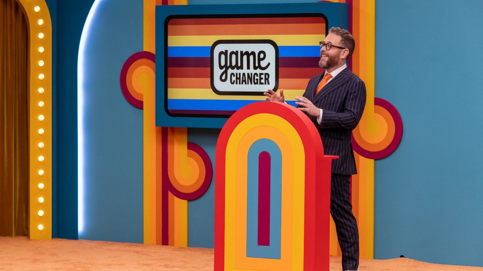  Sam Reich hosts an episode of "Game Changer."