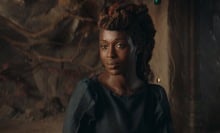Caption Mother Aniseya (Jodie Turner-Smith) in Lucasfilm's THE ACOLYTE, season one, exclusively on Disney+.