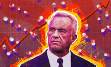 RFK Jr in front of supplements