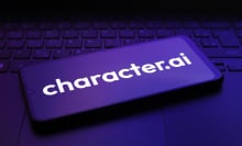 Character.AI logo on a phone