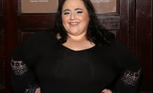 Nikki Blonsky attends the Off-Broadway cast photocell for Lisa Lampanelli's 'Stuffed' at the Friars Club on August 24, 2017 in New York City