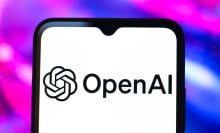 open ai logo on a phone