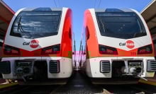 Caltrain's new electric trainsets.