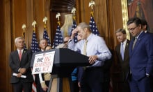 Republican members of Congress hold a press conference about the One Big Beautiful Bill Act.