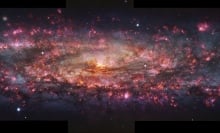 An image of the Sculptor Galaxy created using images from the European Southern Observatory’s Very Large Telescope.