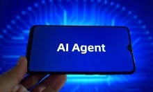 In this photo illustration, the logo of AI Agent is displayed on a smartphone screen