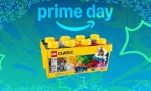 Lego box on Prime Day background