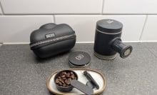the wacaco picopresso with accessories on a countertop