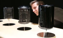2013 Mac Pro on display at an Apple Store