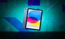 Apple iPad on Mashable background