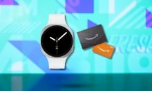Samsung Galaxy Watch 8 on Mashable background