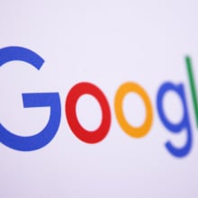 google logo on screen