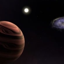 An artist's rendering of the YSES-1 star system