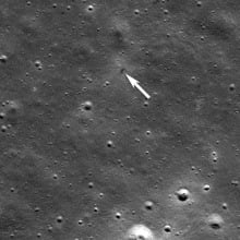 NASA's LRO image of ispace Hakuto-R crash from space