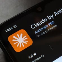 Anthropic Claude app on a smartphone