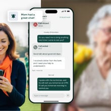 The inTouch service allows seniors to chat with AI.