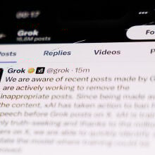 grok post on X