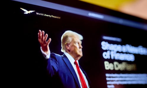 Donald Trump on World Liberty Financial website