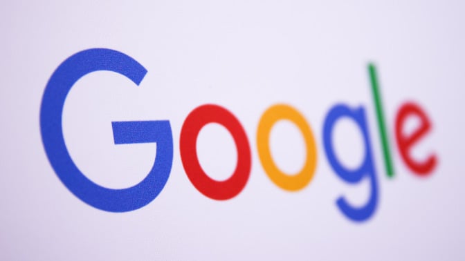 google logo on screen