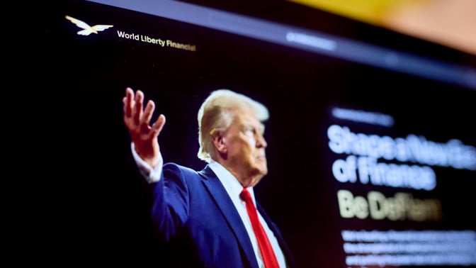 Donald Trump on World Liberty Financial website