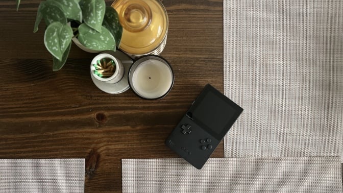 Analogue Pocket sitting on a tabletop