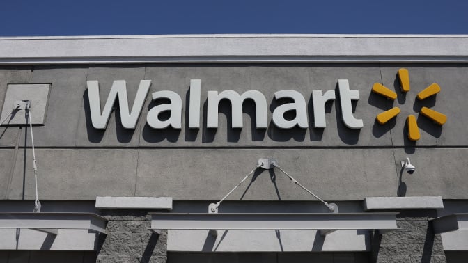A view of a Walmart store