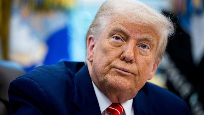 US President Donald Trump during a news conference