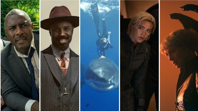 A composite of images from new to streaming films and television. 