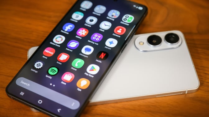 samsung phones on a table