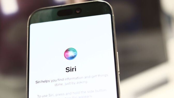 siri on an iphone