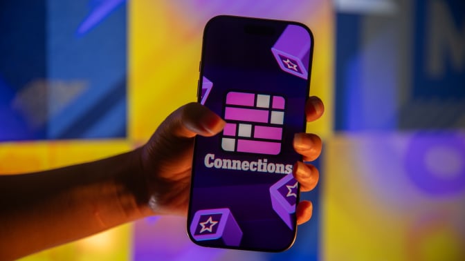 Connections game on a smartphone