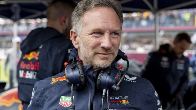 Red Bull Racing Team Principal Christian Horner on the grid before the F1 Grand Prix of Great Britain on July 06, 2025 at Silverstone Circuit in Northampton, England.