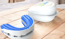 vitalsleep mouthpiece and case laying on table