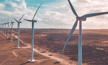 field of wind turbines