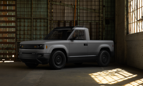 The Blank Slate truck in a warehouse.