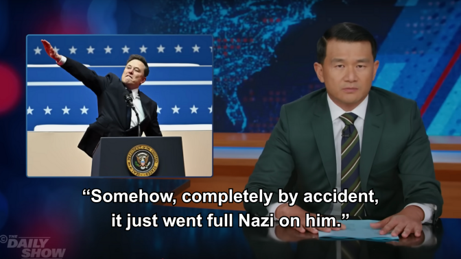 A screenshot of Ronny Chieng on 'The Daily Show.'